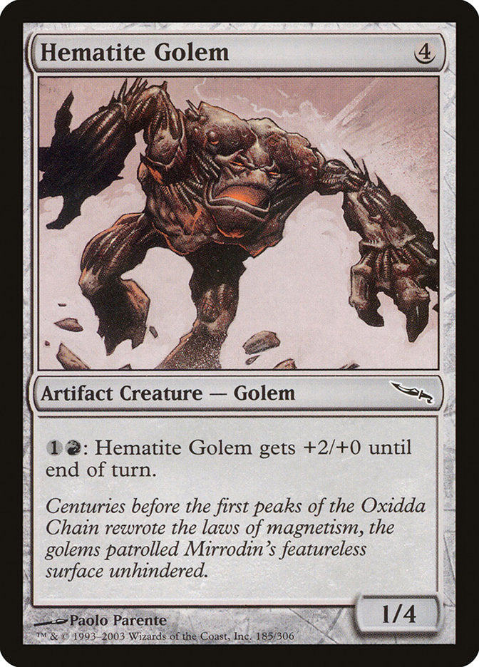 Hematite Golem [Mirrodin] - The Mythic Store | 24h Order Processing