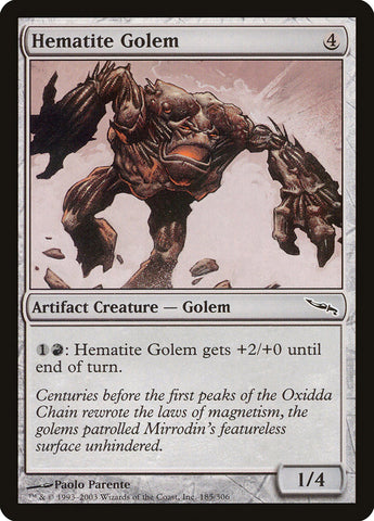 Hematite Golem [Mirrodin] - The Mythic Store | 24h Order Processing