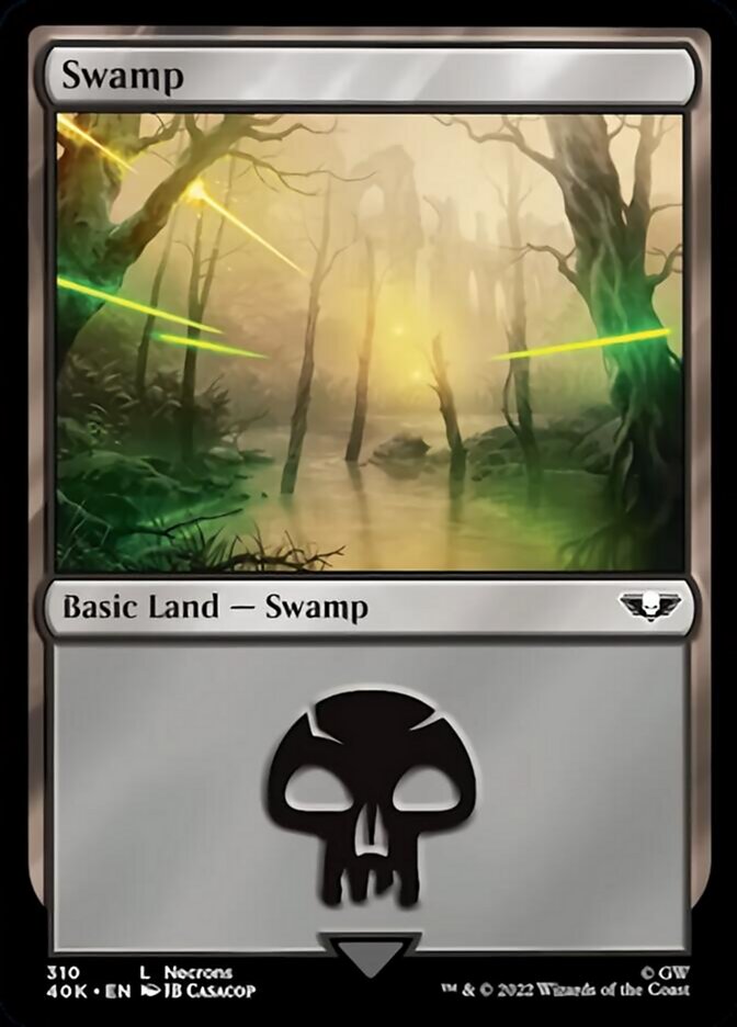 Swamp (310) (Surge Foil) [Warhammer 40,000] - The Mythic Store | 24h Order Processing