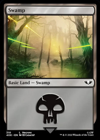 Swamp (310) (Surge Foil) [Warhammer 40,000] - The Mythic Store | 24h Order Processing