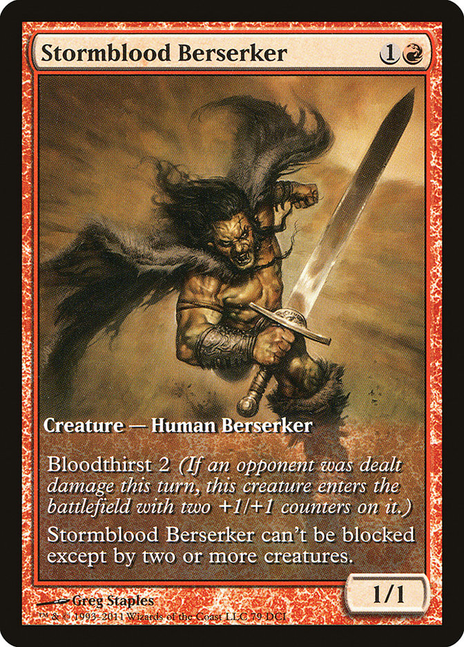 Stormblood Berserker (Extended Art) [Magic 2012 Promos] - The Mythic Store | 24h Order Processing