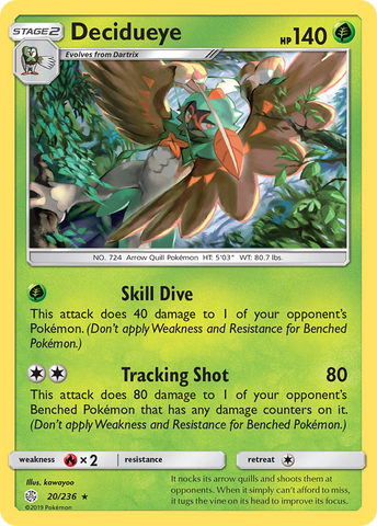 Decidueye (20/236) [Sun & Moon: Cosmic Eclipse] - The Mythic Store | 24h Order Processing