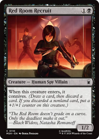 Red Room Recruit [Marvel Super Heroes] - The Mythic Store | 24h Order Processing