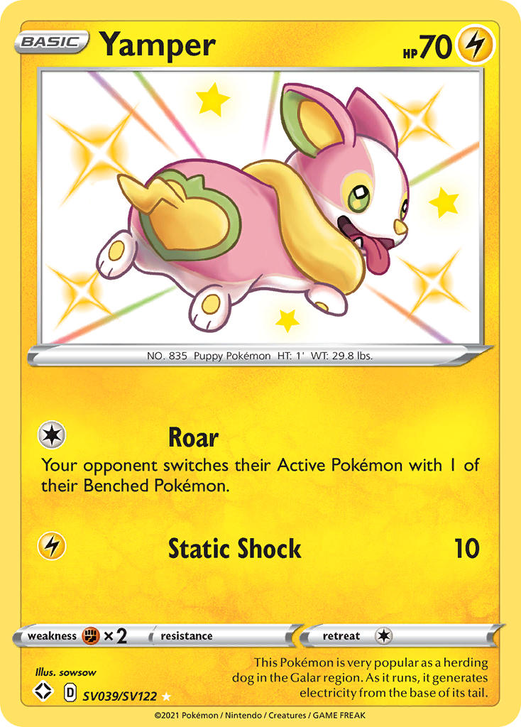 Yamper (SV039/SV122) [Sword & Shield: Shining Fates] - The Mythic Store | 24h Order Processing
