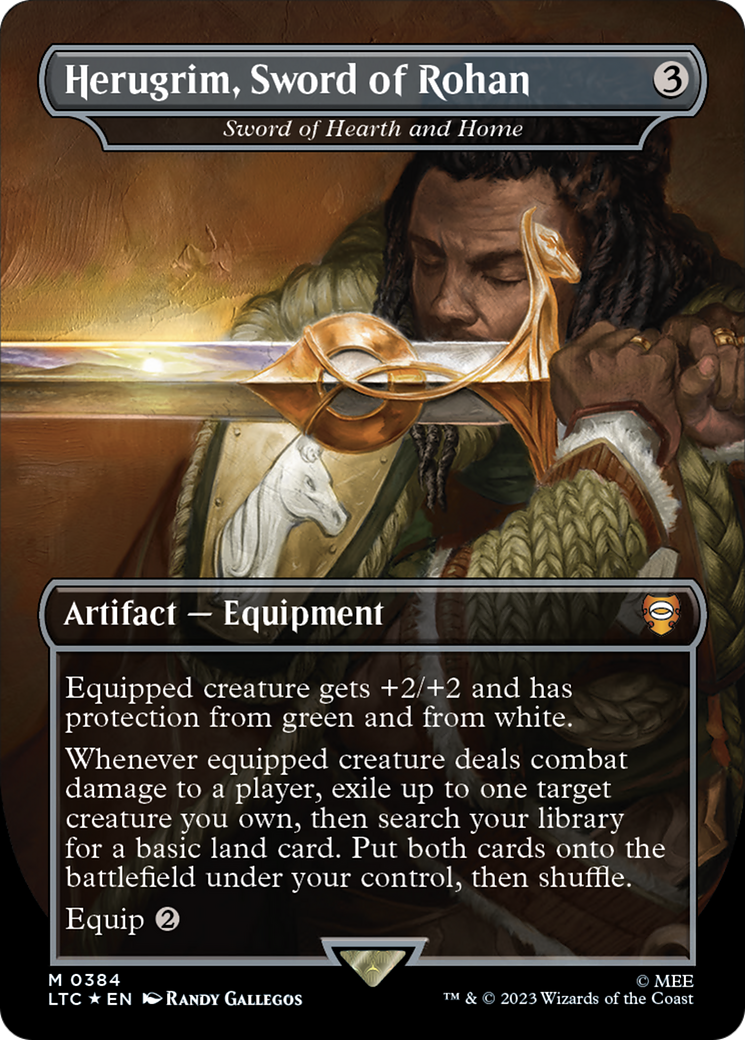 Herugrim, Sword of Rohan - Sword of Hearth and Home (Surge Foil Realms and Relics) [The Lord of the Rings: Tales of Middle-Earth Commander] - The Mythic Store | 24h Order Processing