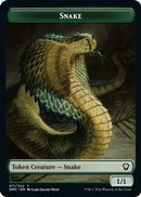 Human // Snake Double-Sided Token [Dominaria United Commander Tokens] - The Mythic Store | 24h Order Processing