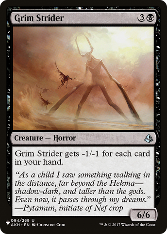 Grim Strider [The List] - The Mythic Store | 24h Order Processing