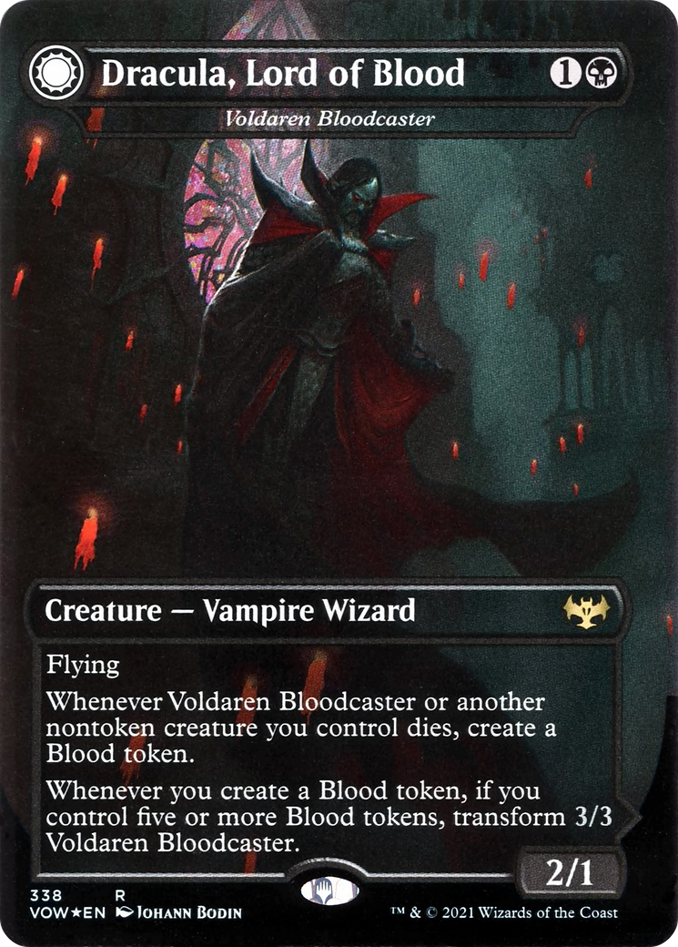 Voldaren Bloodcaster // Bloodbat Summoner - Dracula, Lord of Blood // Dracula, Lord of Bats [Innistrad: Crimson Vow] - The Mythic Store | 24h Order Processing