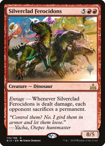 Silverclad Ferocidons (Promo Pack) [Rivals of Ixalan Promos] - The Mythic Store | 24h Order Processing