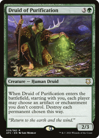 Druid of Purification [Dungeons & Dragons: Adventures in the Forgotten Realms Commander] - The Mythic Store | 24h Order Processing