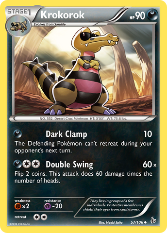 Krokorok (57/106) [XY: Flashfire] - The Mythic Store | 24h Order Processing