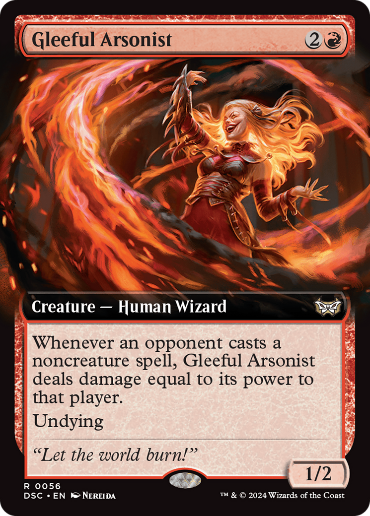 Gleeful Arsonist (Extended Art) [Duskmourn: House of Horror Commander] - The Mythic Store | 24h Order Processing