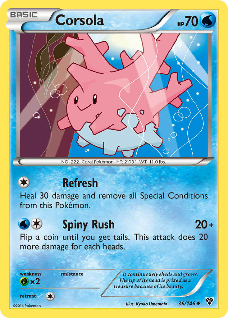 Corsola (36/146) [XY: Base Set] - The Mythic Store | 24h Order Processing