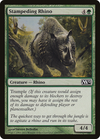Stampeding Rhino [Magic 2012] - The Mythic Store | 24h Order Processing