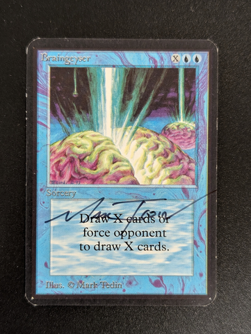 Braingeyser SIGNED (Lightly Played) [Alpha Edition] - The Mythic Store | 24h Order Processing