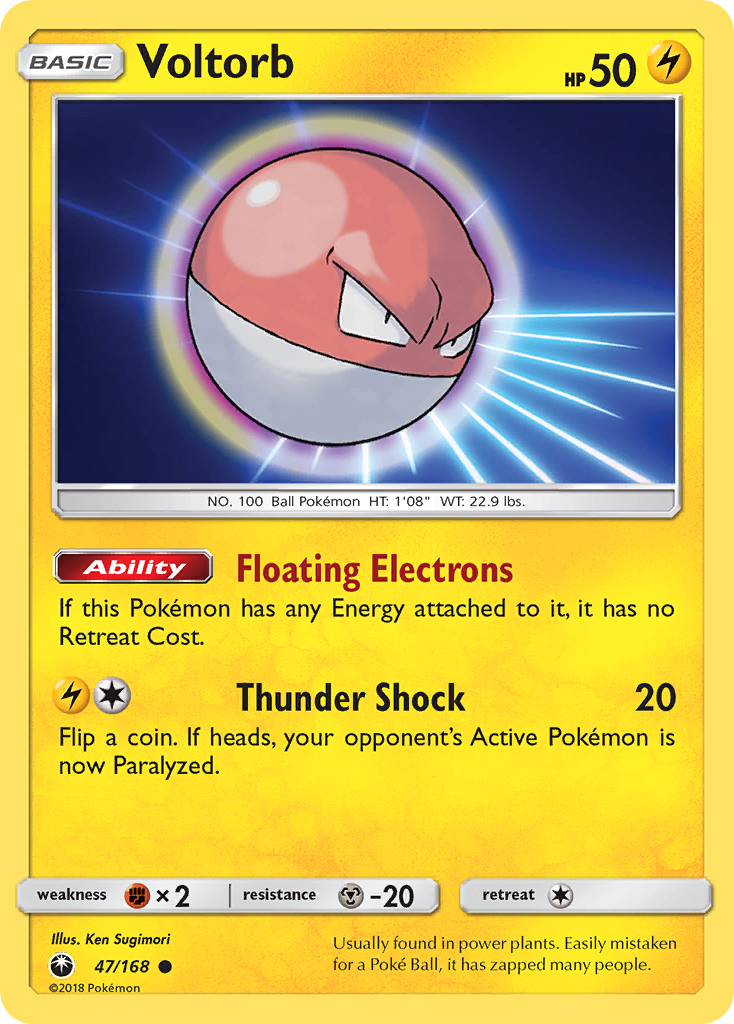 Voltorb (47/168) [Sun & Moon: Celestial Storm] - The Mythic Store | 24h Order Processing