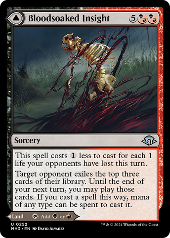 Bloodsoaked Insight // Sanguine Morass [Modern Horizons 3] - The Mythic Store | 24h Order Processing