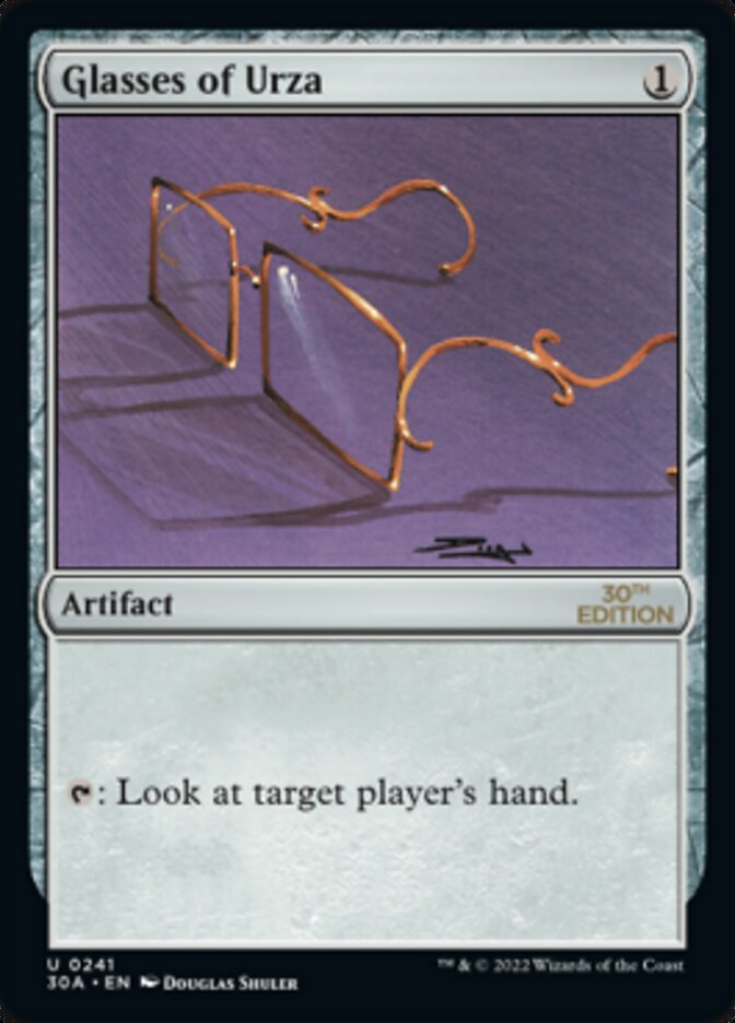 Glasses of Urza [30th Anniversary Edition] - The Mythic Store | 24h Order Processing