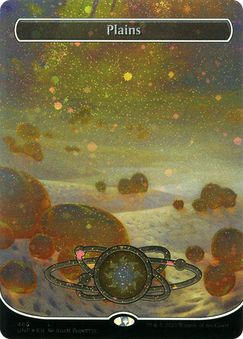 Plains (486) (Planetary Space-ic Land) (Galaxy Foil) [Unfinity] - The Mythic Store | 24h Order Processing