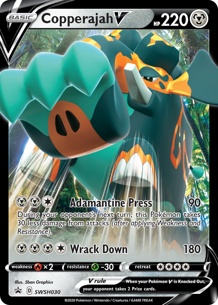Copperajah V (SWSH030) (Jumbo Card) [Sword & Shield: Black Star Promos] - The Mythic Store | 24h Order Processing