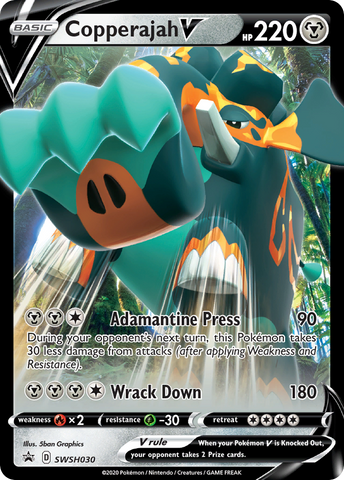 Copperajah V (SWSH030) (Jumbo Card) [Sword & Shield: Black Star Promos] - The Mythic Store | 24h Order Processing