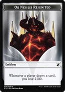 Ob Nixilis, Reignited Emblem // Zombie (010) Double-Sided Token [Commander 2019 Tokens] - The Mythic Store | 24h Order Processing