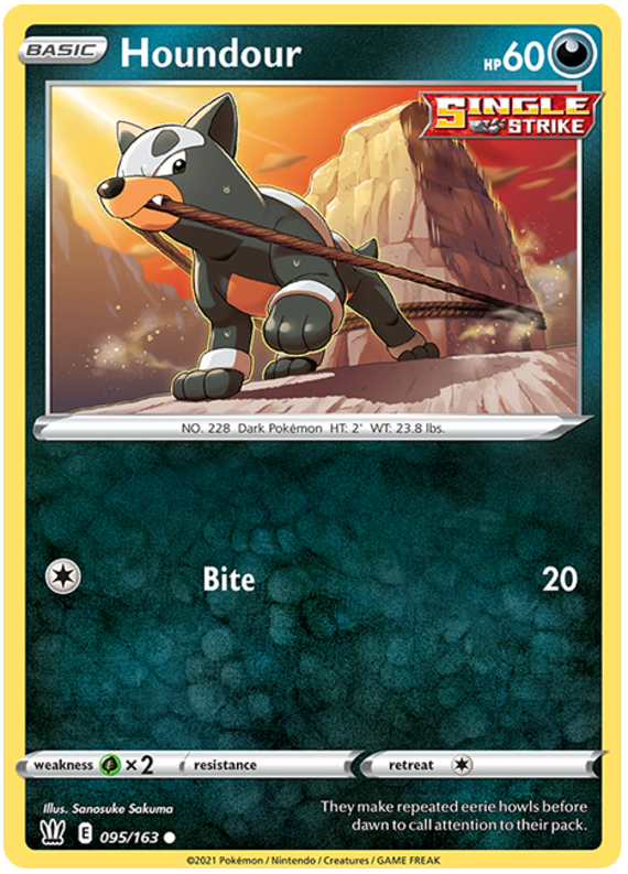 Houndour (095/163) [Sword & Shield: Battle Styles] - The Mythic Store | 24h Order Processing