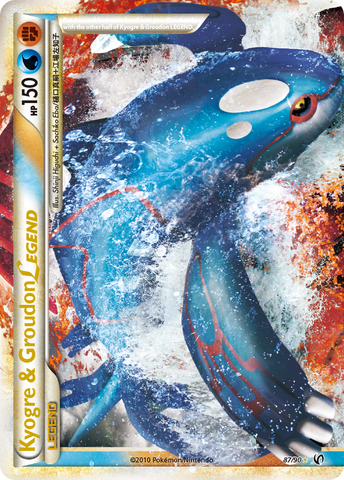Kyogre & Groudon LEGEND (87/90) [HeartGold & SoulSilver: Undaunted] - The Mythic Store | 24h Order Processing