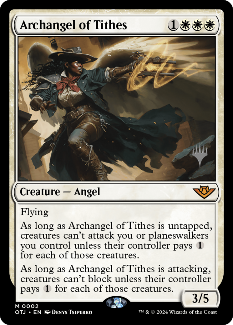 Archangel of Tithes (Promo Pack) [Outlaws of Thunder Junction Promos] - The Mythic Store | 24h Order Processing