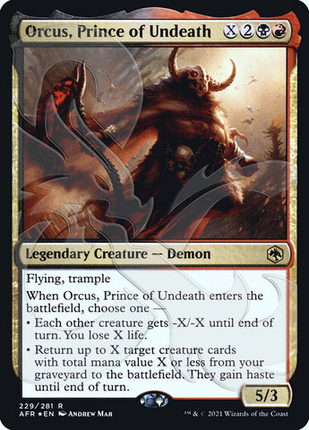 Orcus, Prince of Undeath (Ampersand Promo) [Dungeons & Dragons: Adventures in the Forgotten Realms Promos] - The Mythic Store | 24h Order Processing