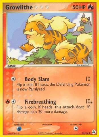 Growlithe (55/92) [EX: Legend Maker] - The Mythic Store | 24h Order Processing
