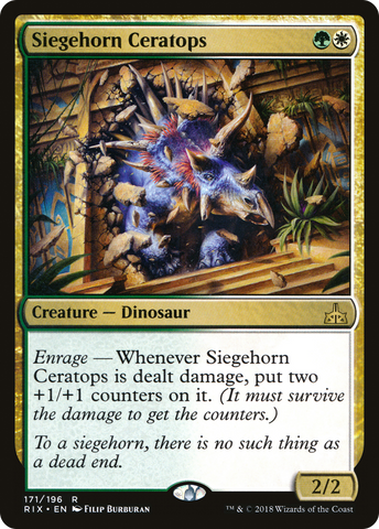 Siegehorn Ceratops [Rivals of Ixalan] - The Mythic Store | 24h Order Processing
