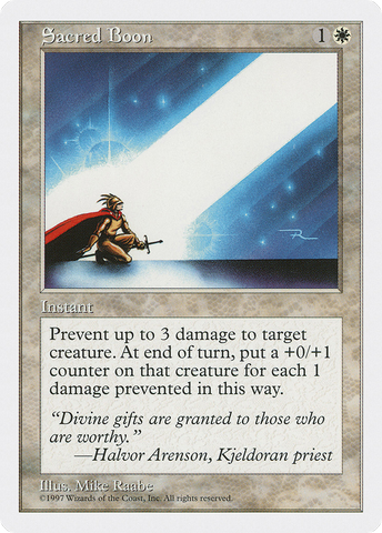 Sacred Boon [Fifth Edition] - The Mythic Store | 24h Order Processing