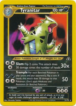 Tyranitar (31/75) [Neo Discovery Unlimited] - The Mythic Store | 24h Order Processing