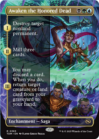 Awaken the Honored Dead (Borderless) [Tarkir: Dragonstorm] - The Mythic Store | 24h Order Processing