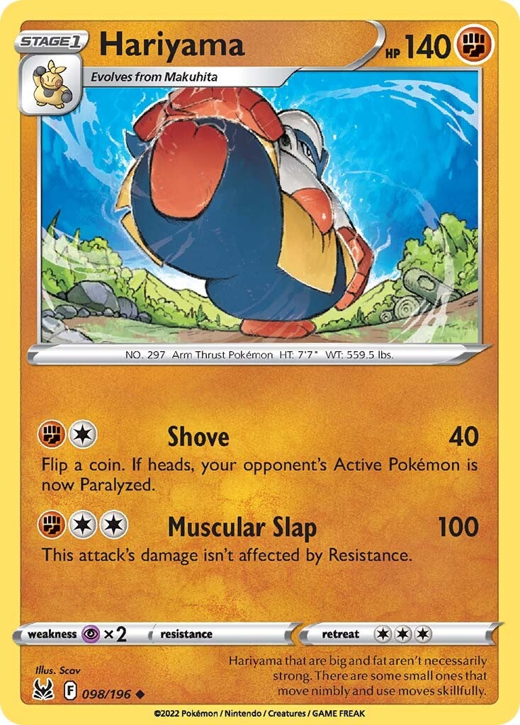 Hariyama (098/196) [Sword & Shield: Lost Origin] - The Mythic Store | 24h Order Processing