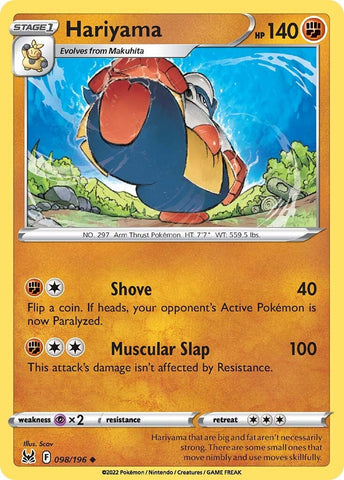 Hariyama (098/196) [Sword & Shield: Lost Origin] - The Mythic Store | 24h Order Processing