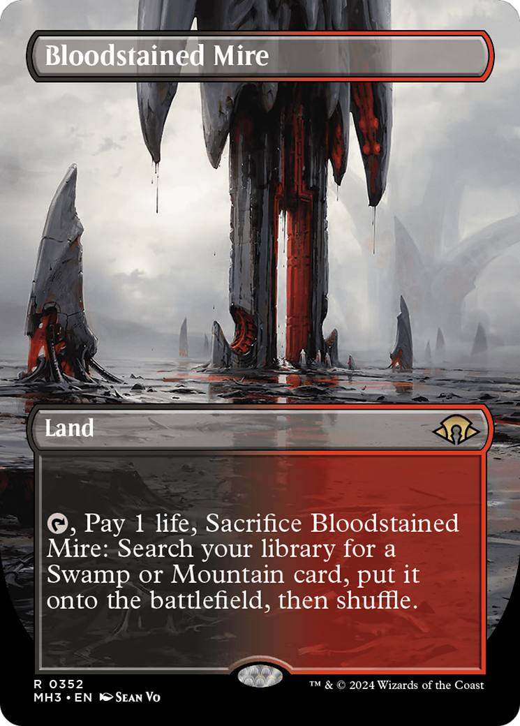 Bloodstained Mire (Borderless) [Modern Horizons 3] - The Mythic Store | 24h Order Processing