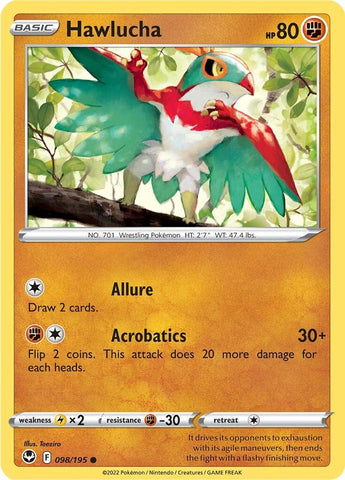 Hawlucha (098/195) [Sword & Shield: Silver Tempest] - The Mythic Store | 24h Order Processing