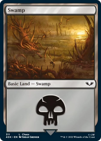 Swamp (311) (Surge Foil) [Warhammer 40,000] - The Mythic Store | 24h Order Processing