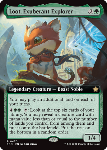 Loot, Exuberant Explorer (Extended Art) [Foundations] - The Mythic Store | 24h Order Processing