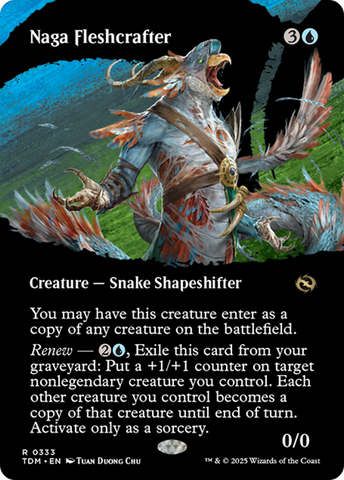 Naga Fleshcrafter (Borderless) [Tarkir: Dragonstorm] - The Mythic Store | 24h Order Processing