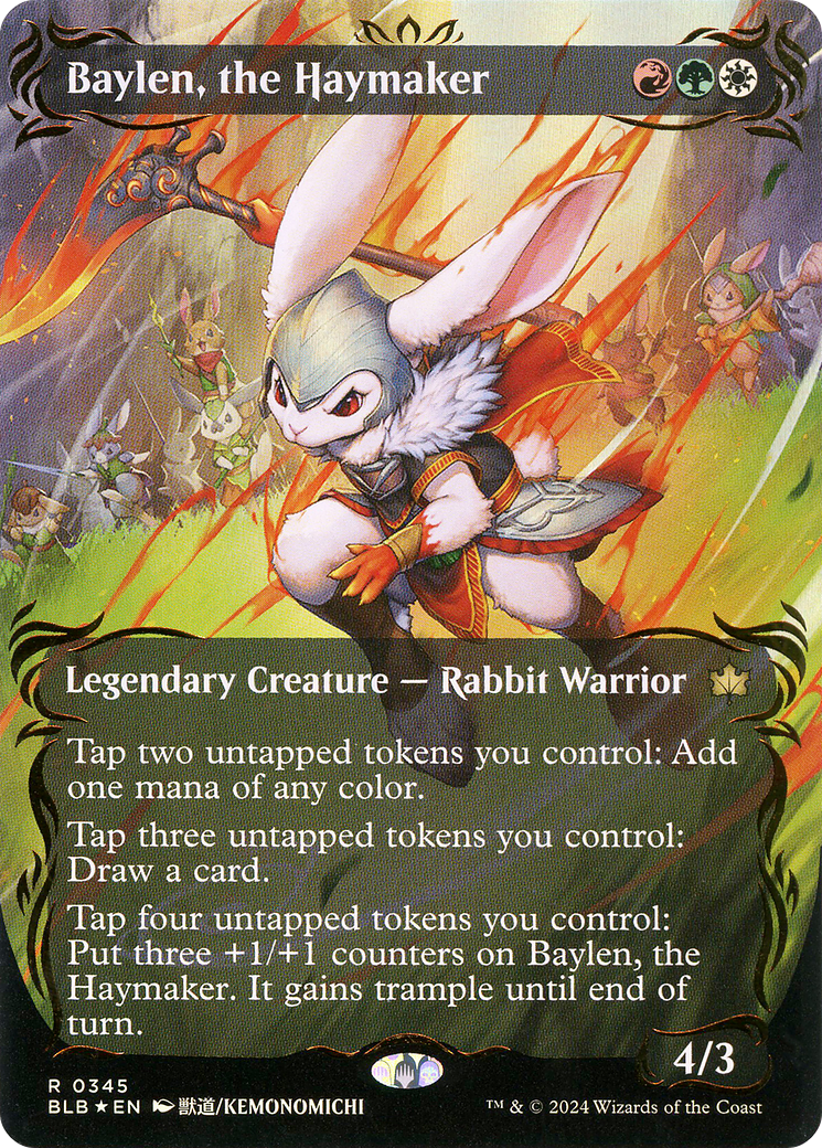 Baylen, the Haymaker (Raised Foil) [Bloomburrow] - The Mythic Store | 24h Order Processing