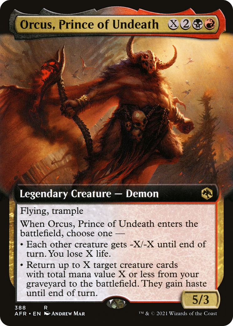 Orcus, Prince of Undeath (Extended Art) [Dungeons & Dragons: Adventures in the Forgotten Realms] - The Mythic Store | 24h Order Processing