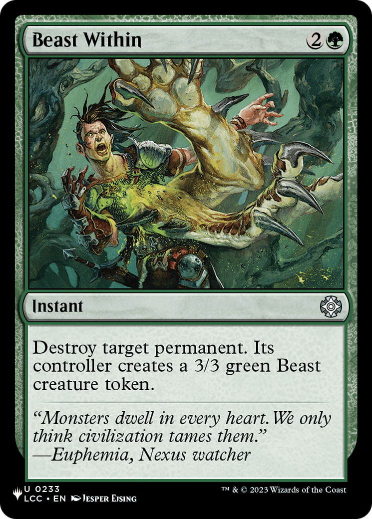 Beast Within (LCC) [The List] - The Mythic Store | 24h Order Processing