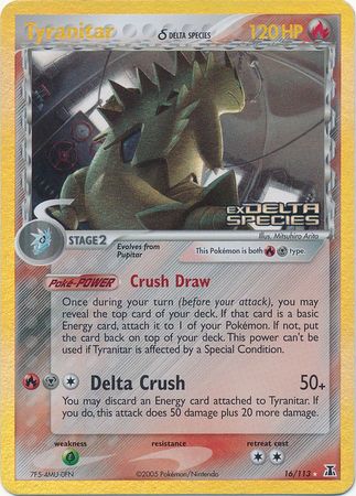 Tyranitar (16/113) (Delta Species) (Stamped) [EX: Delta Species] - The Mythic Store | 24h Order Processing
