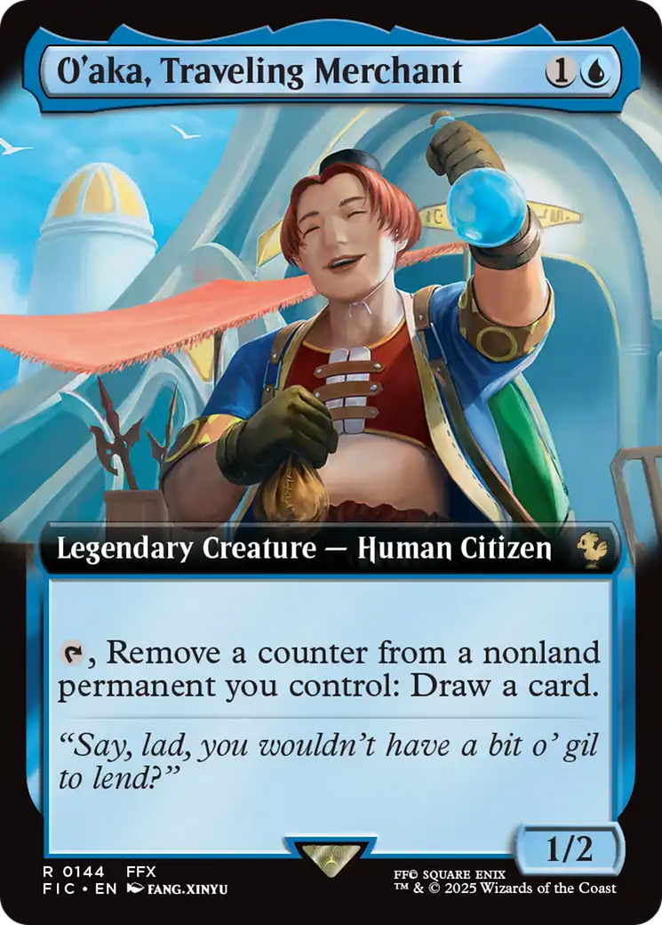 O'aka, Traveling Merchant (Extended Art) [FINAL FANTASY Commander] - The Mythic Store | 24h Order Processing