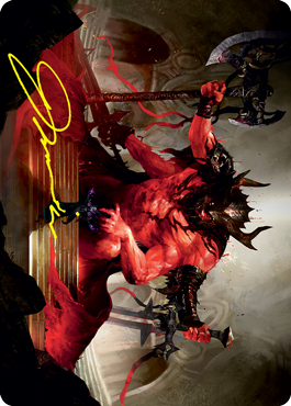 Awaken the Blood Avatar Art Card (Gold-Stamped Signature) [Strixhaven: School of Mages Art Series] - The Mythic Store | 24h Order Processing