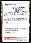 Aggressive Crag [Mystery Booster Playtest Cards] - The Mythic Store | 24h Order Processing