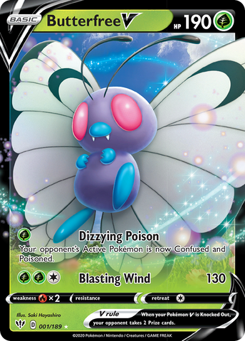 Butterfree V (001/189) [Sword & Shield: Darkness Ablaze] - The Mythic Store | 24h Order Processing